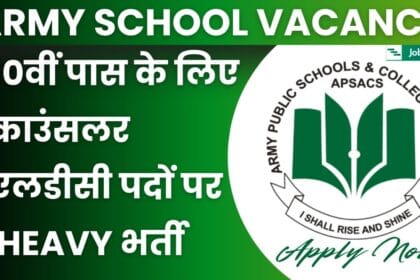 Army Public School Vacancy