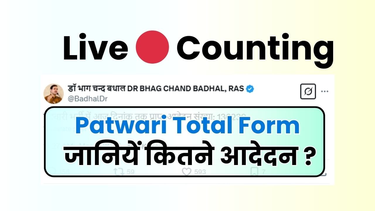 Patwari Bharti Total Form, Patwari Total Form, Patwari Bharti Total Form 2025,